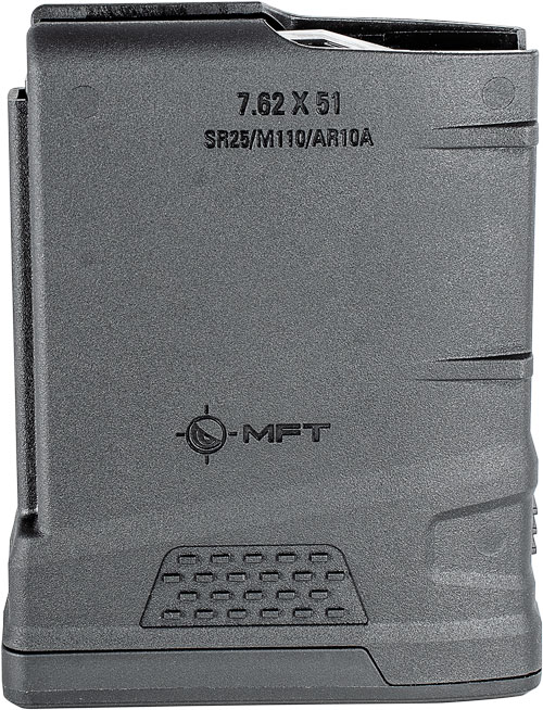 MFT MAGAZINE AR10/SR25 7.62X51 308 WIN 10RD BLACK POLYMER - for sale