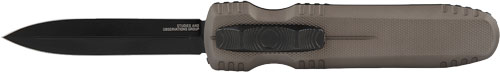 SOG KNIFE PENTAGON OTF FDE 3.79" DBL EDGE BLADE - for sale