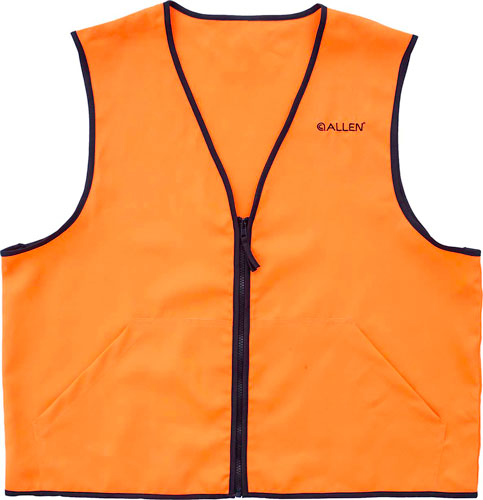 ALLEN DELUXE HUNTING VEST ORANGE MEDIUM 2 FRONT POCKETS - for sale