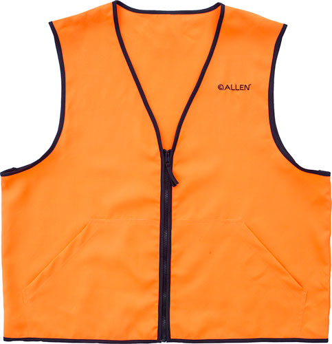 ALLEN DELUXE HUNTING VEST ORANGE LARGE 2 FRONT POCKETS - for sale