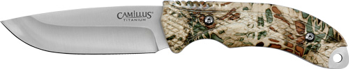 CAMILLUS MASK FIXED BLADE 4" SS DROP POINT BLADE CAMO - for sale