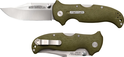 COLD STEEL BUSH RANGER LITE 3.5" PLAIN EDGE CLIP FOLDER - for sale