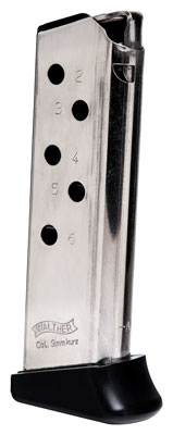 WALTHER MAGAZINE PPK 380 380ACP 6RD FINGER REST NKL - for sale