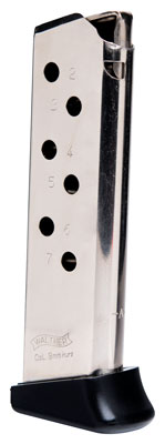 WALTHER MAGAZINE PPK/S 380ACP 7RD FINGER REST NICKEL - for sale