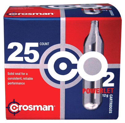 CROSMAN C02 POWERLET BULK PACK 25 POWERLETS - for sale