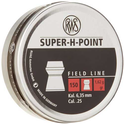 RWS PELLETS .25 SUPER-H-POINT 25 GRAIN FIELD 150-PACK - for sale