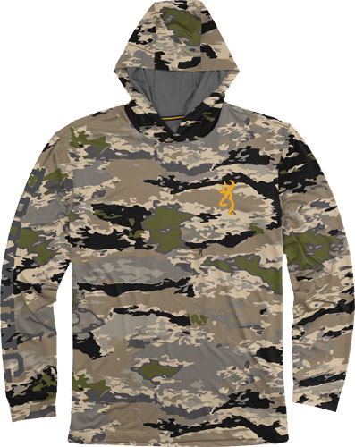 BROWNING HOODED LONG SLEEVE TECH T-SHIRT OVIX X-LARGE - for sale