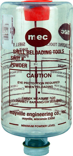 MEC BOTTLE & CAP CLEAR SMALL FOR SHOT OR POWDER - for sale