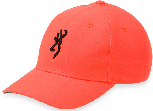 BROWNING CAP YOUTH SAFETY ORANGE W/3D BUCK MARK LOGO ADJ - for sale