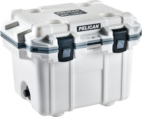 PELICAN COOLERS IM 30 QUART ELITE WHITE/GRAY - for sale