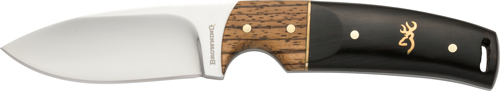 BROWNING KNIFE BUCKMARK HUNTER 3" BLADE HARDWOOD W/SHEATH - for sale