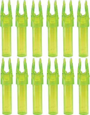 CARBON EXPRESS NOCK LAUNCHPAD PRECISION GREEN .244 ID 12PK - for sale