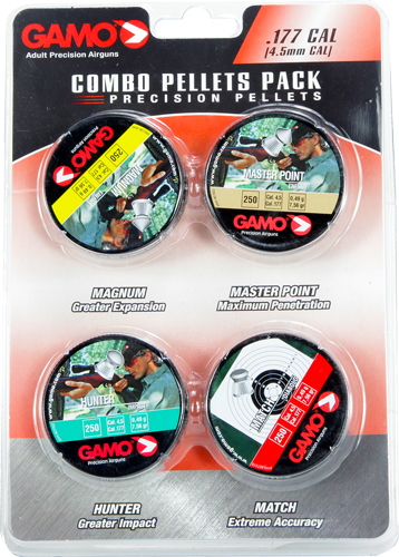 GAMO COMBO ASSORT 177 CAL. MATCH, HUNTER, MAG & MP PELLET - for sale