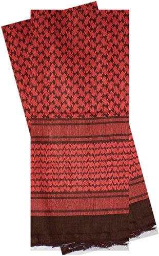 RED ROCK SHEMAGH HEAD WRAP RED/BLACK - for sale
