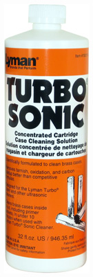 LYMAN TURBO SONIC CASE CLEANING SOLUTION 32OZ. BOTTLE - for sale