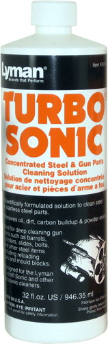 LYMAN TURBO SONIC GUN PARTS CLEANING SOLUTION 32OZ BOTTLE - for sale