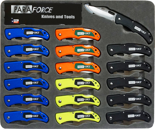 ACCUSHARP PARAFORCE LOCK BACK KNIFE SET 18 KNIVES PER DISPLY - for sale