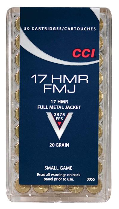 CCI 17 HMR 2375FPS 20GR FMJ 50RD 40BX/CS - for sale