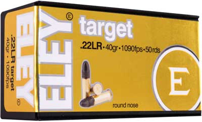 ELEY TARGET 22LR 40GR RN 50RD 100BX/CS - for sale