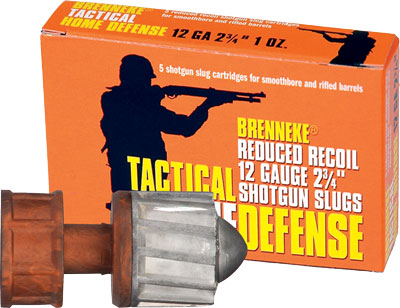 BRENNEKE USA 12GA 2.75" 5RD 50BX/CS LOW RECOIL 1OZ SLUG - for sale