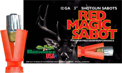 BRENNEKE USA 12GA 3" RED MAGIC SABOT 1OZ SLUG 5RD  50BX/CS - for sale