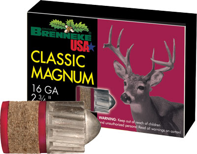 BRENNEKE USA 16GA CLASSIC 2-3/4" 1OZ SLUG 5RD 50BX/CS - for sale