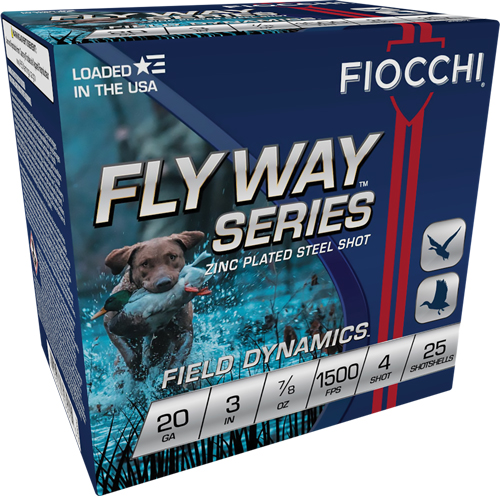 FIOCCHI 20GA #4 FLYWAY STEEL 25/250 - for sale