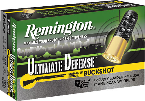 REMINGTON ULTIMATE DEFENSE 12GA 2.75" #4 BUCK 5RD 20BX/CS - for sale