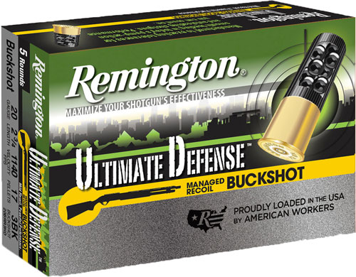 REMINGTON ULTIMATE HOME DEF 20GA 2.75" #3BK 5RD 20BX/CS - for sale