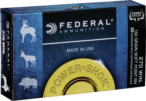 FEDERAL POWER-SHOK 270WIN 150GR SP 20RD 10BX/CS - for sale