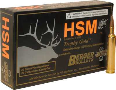 HSM TROPHY GOLD 30-06 185GR BERGER VLD 20RD 20BX/CS  ! - for sale