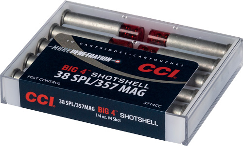 CCI 38/357 SHOTSHELLS #4SHOT 10RD 20BX/CS - for sale