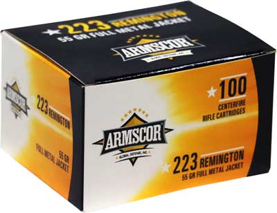 ARMSCOR 223 55GR FMJ CASE LOT 1200RD - for sale