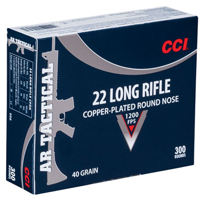 CCI TACTICAL 22LR 40GR PLATED RN 1200FPS 300RD 10BX/CS - for sale