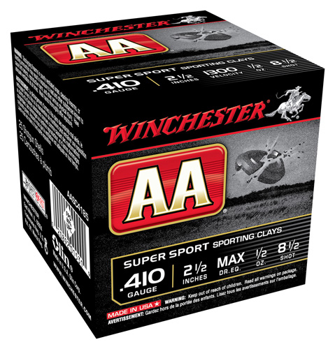 WINCHESTER AA 410 2.5" 1/2OZ #8.5 1300FPS 250RD CASE LOT - for sale
