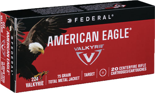 FEDERAL AE 224 VALKYRIE 75GR FMJ 20RD 10BX/CS - for sale