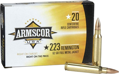 ARMSCOR 223REM 62GR FMJ 20/1000 - for sale