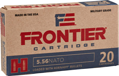 FRONTIER 5.56MM NATO 55GR FMJ 20RD 25BX/CS - for sale