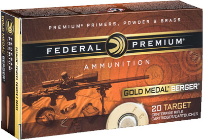 FEDERAL GOLD MEDAL 223REM 73GR BERGER HYBRID BTHP 20RD 10BX/C - for sale