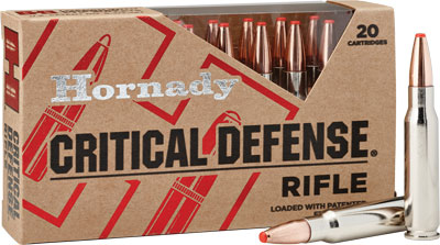 HORNADY CRITICAL DEFENSE 155GR 308 WIN FTX 20RD 10BX/CS - for sale