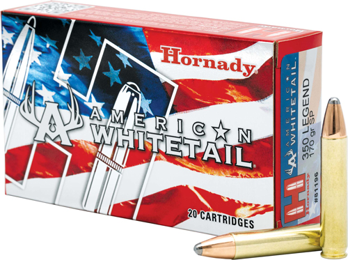 HORNADY WHITETAIL 350LEGEND 170GR INTERLOCK 20RD 10BX/CS - for sale