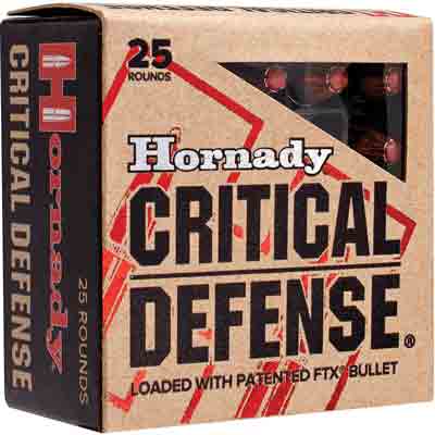 HORNADY CRITICAL DEFENSE 9X18 MAKAROV 95GR FTX 25RD 10BX/CS - for sale