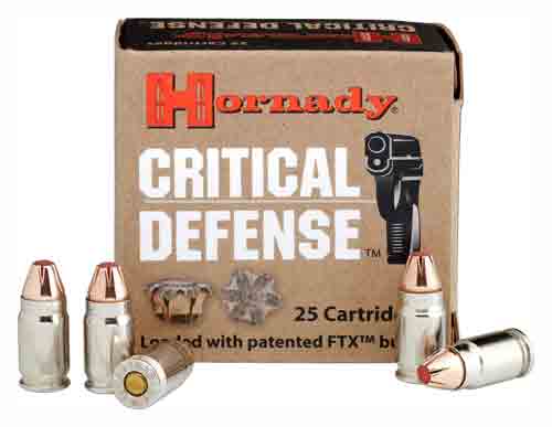 HORNADY CRITICAL DEFENSE 40SW 165GR FTX 20RD 10BX/CS - for sale