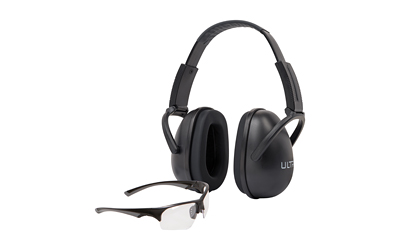 ULTRX BLOCKER EAR & EYE COMBO 23DB BLACK MUFF/CLEAR EYES - for sale