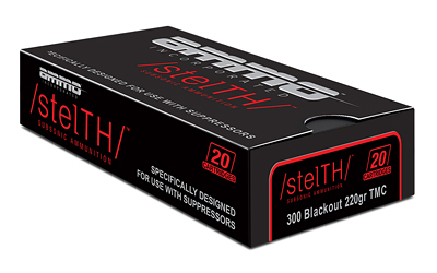 AMMO INC 300 BLACKOUT 220GR. STEALTH SUBSONIC 20RD 10BX/CS - for sale