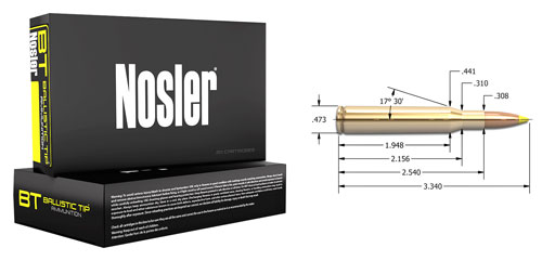 NOSLER BT 270 WIN 140GR BALLISTIC TIP 20RD 10BX/CS - for sale