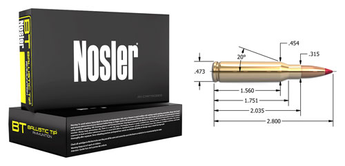 NOSLER 7MM-08 120GR BT HUNT 20/200 - for sale