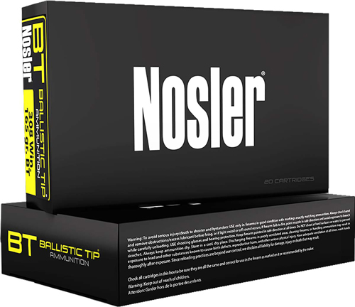 NOSLER BT 6.5CM 120GR BALLISTIC TIP 20RD 10BX/CS - for sale