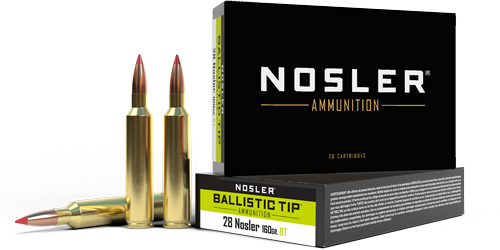 NOSLER BT 28 NOSLER 160GR BALLISTIC TIP 20RD 10BX/CS - for sale