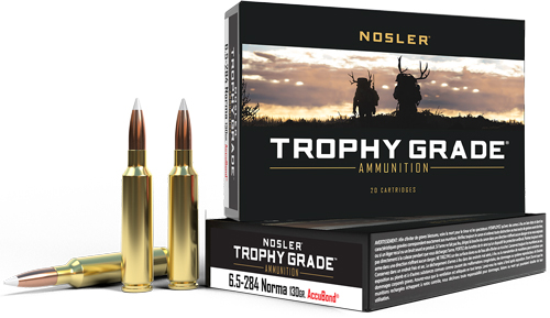 NOSLER TG 6.5MM X 284 NORMA 130GR ACCUBOND 20RD 10BX/CS - for sale